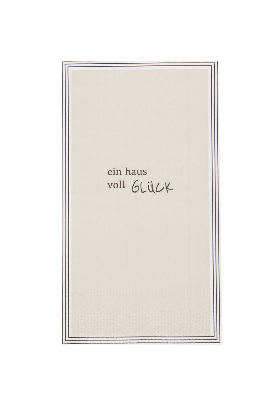 servetten rechthoek haus voll gluck | sand