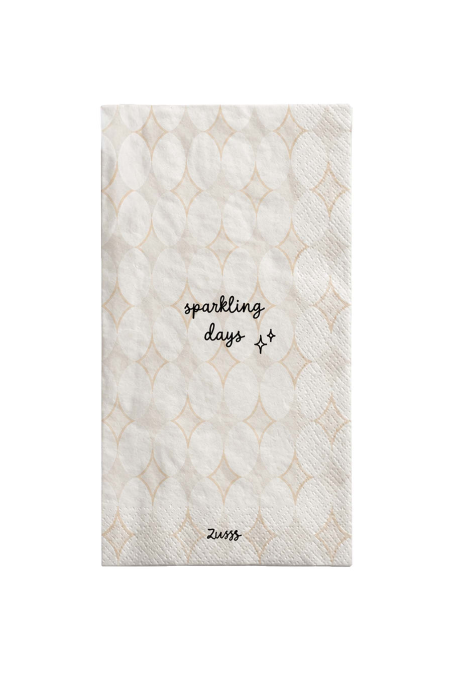 Servetten Rechthoek Sparkling Days | white / sand / black