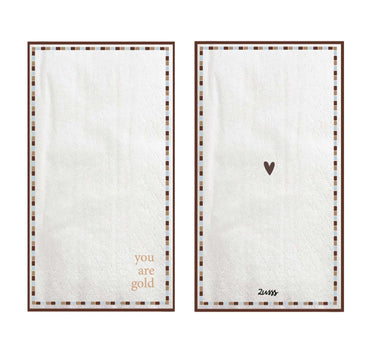 Servetten Rechthoek You Are Gold | multicolor