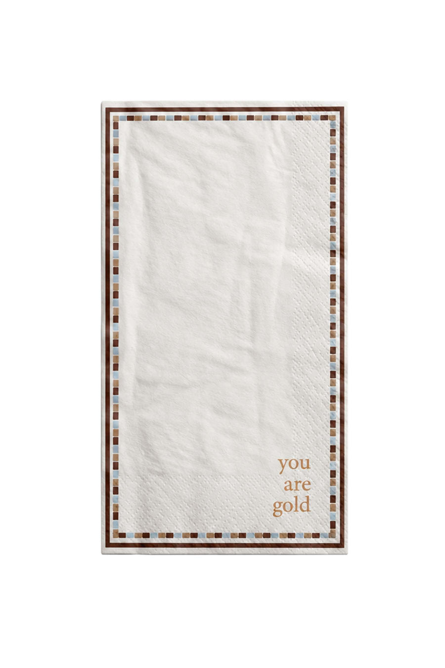 Servetten Rechthoek You Are Gold | multicolor