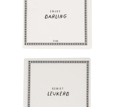 square napkins darling sand/anthracite gray | sand / anthracite gray