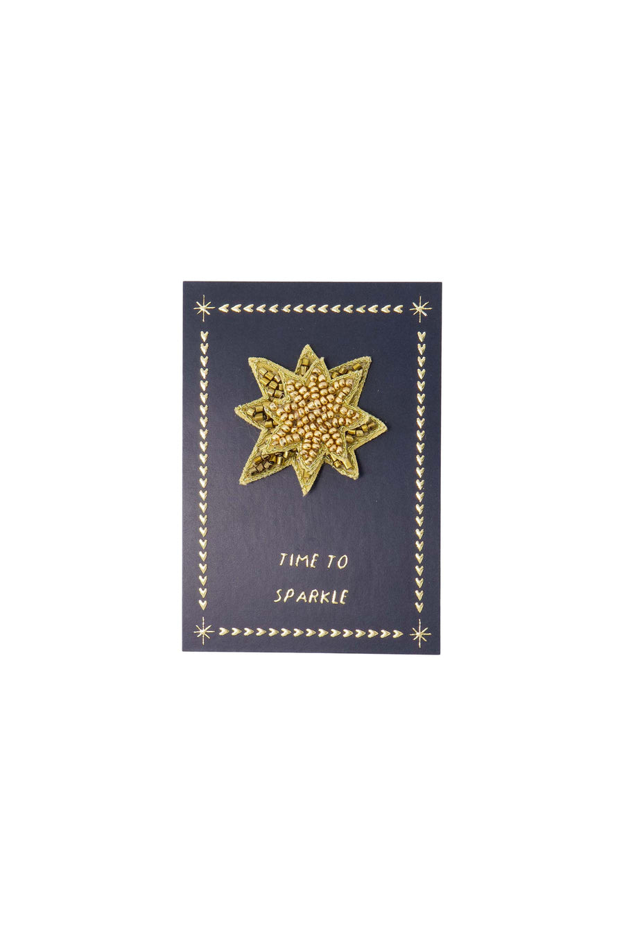 broche time to sparkle donkerblauw | donkerblauw