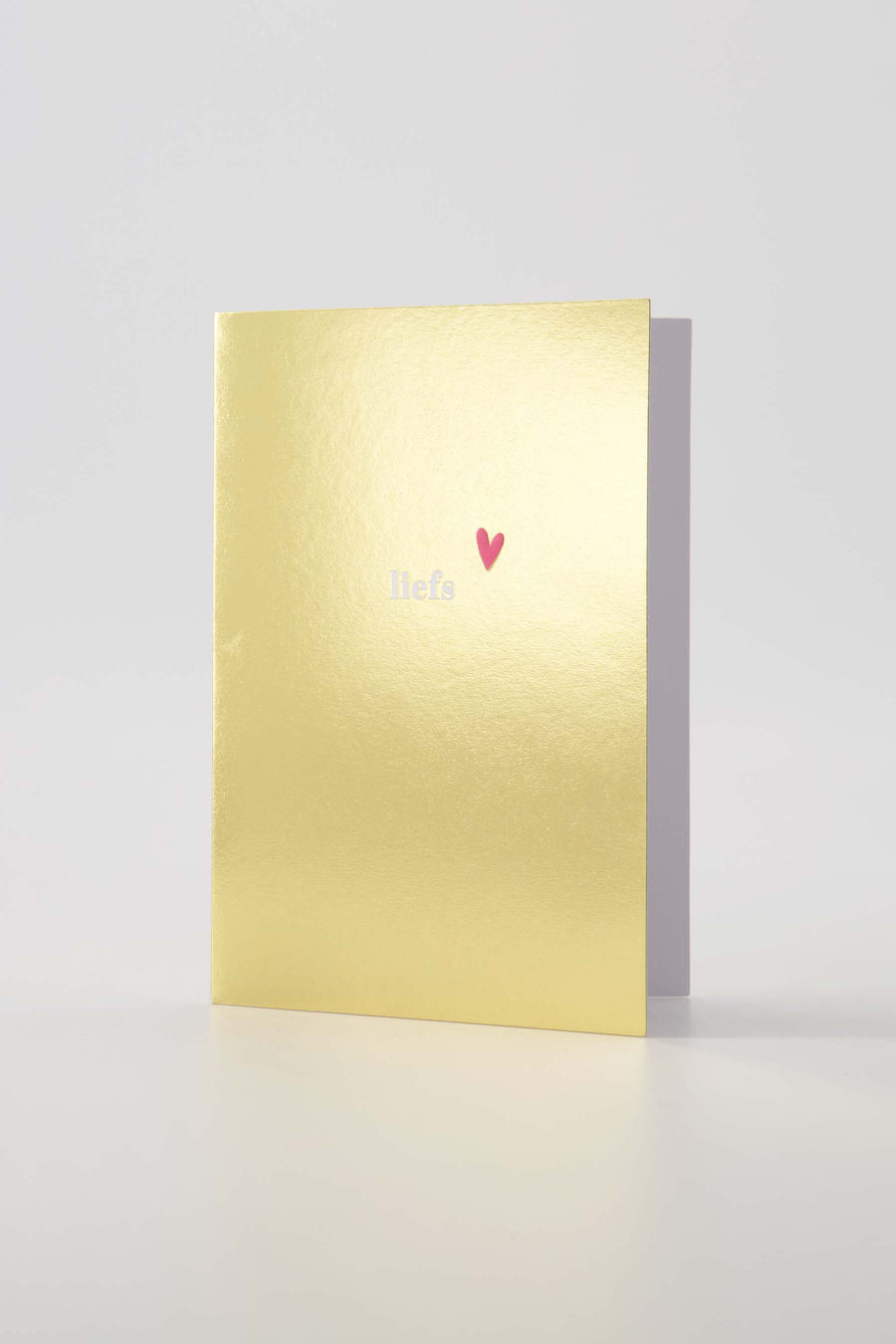 wenskaart liefs goud | goud