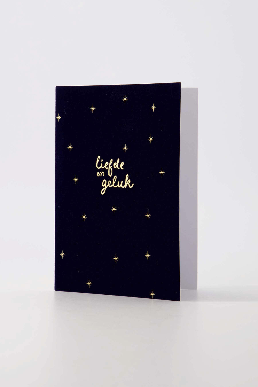 Set of 20 greeting cards velvet love and happiness dark blue