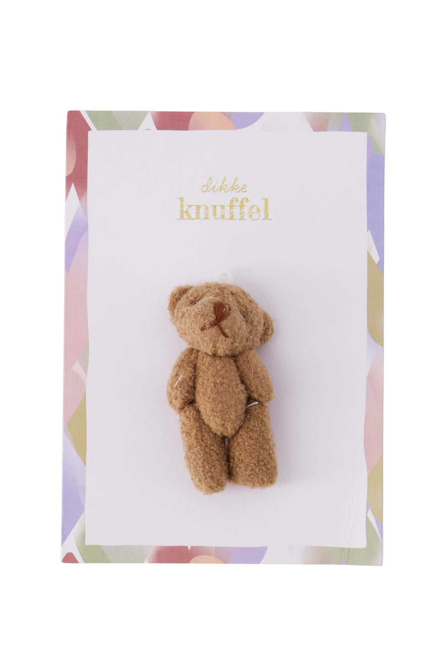 ansichtkaart teddy dikke knuffel | multicolor