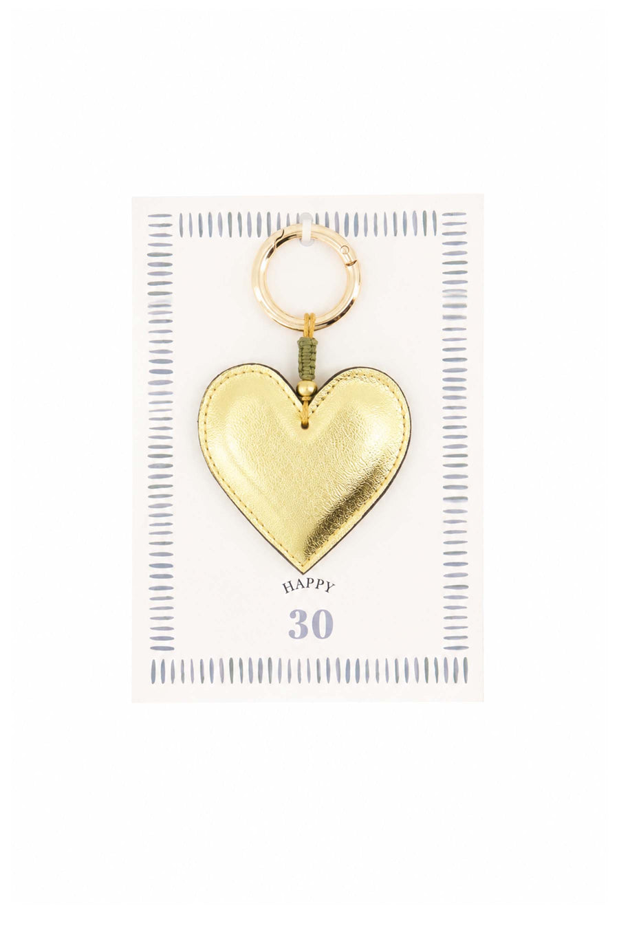 ansichtkaart sleutelhanger happy 30 | white / ash blue