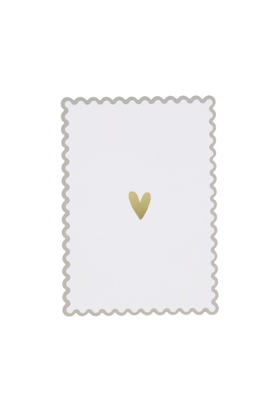 ansichtkaart | wit / goud