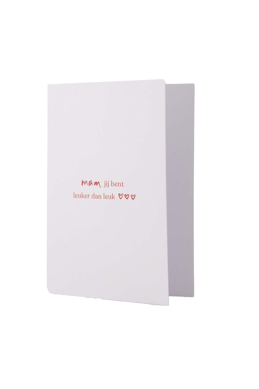 Set of 20 greeting cards, mom, white/red