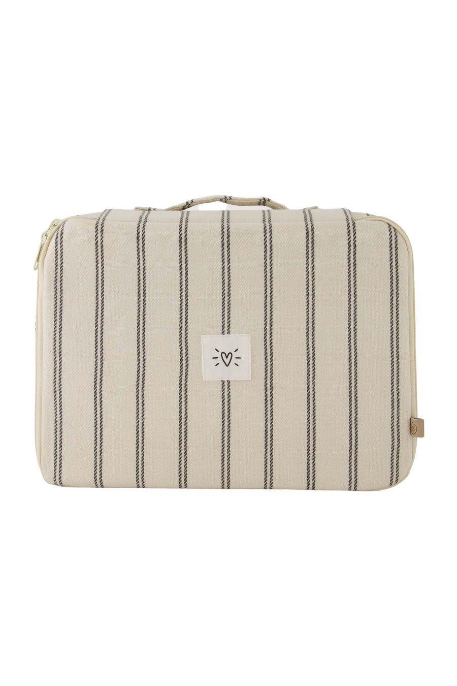 lunch koeltas strepen | off white / zand