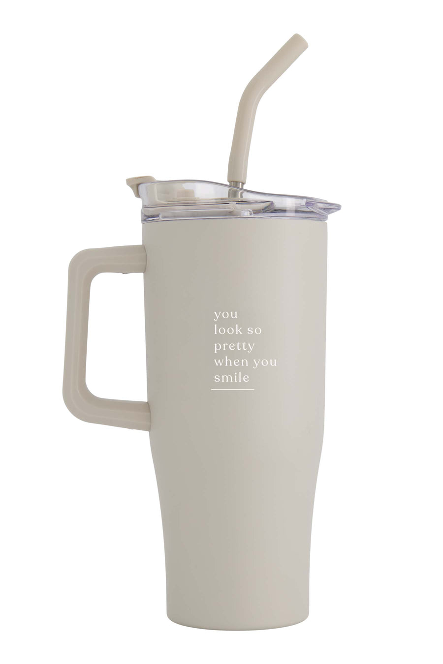tumbler pretty smile | sand