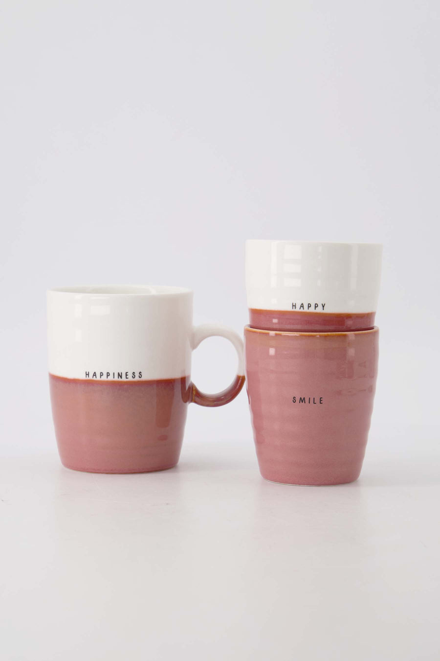 Set van 3 mokken burgundy