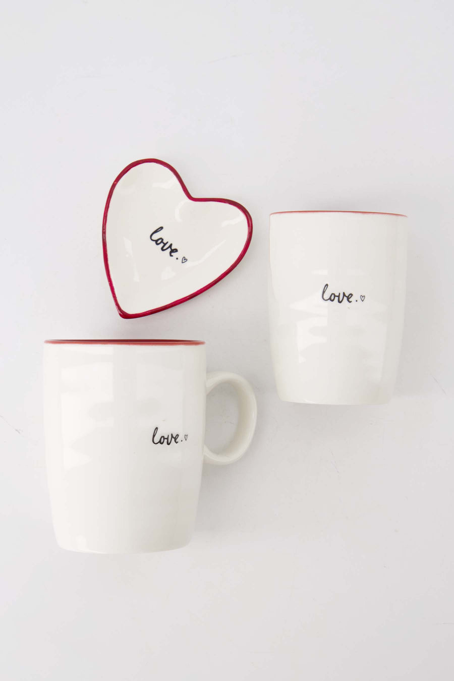 Cadeauset love wit/rood