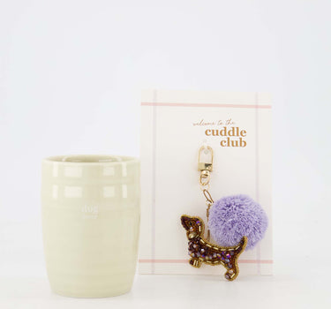 Cadeauset koffiemok en tashanger dog lover