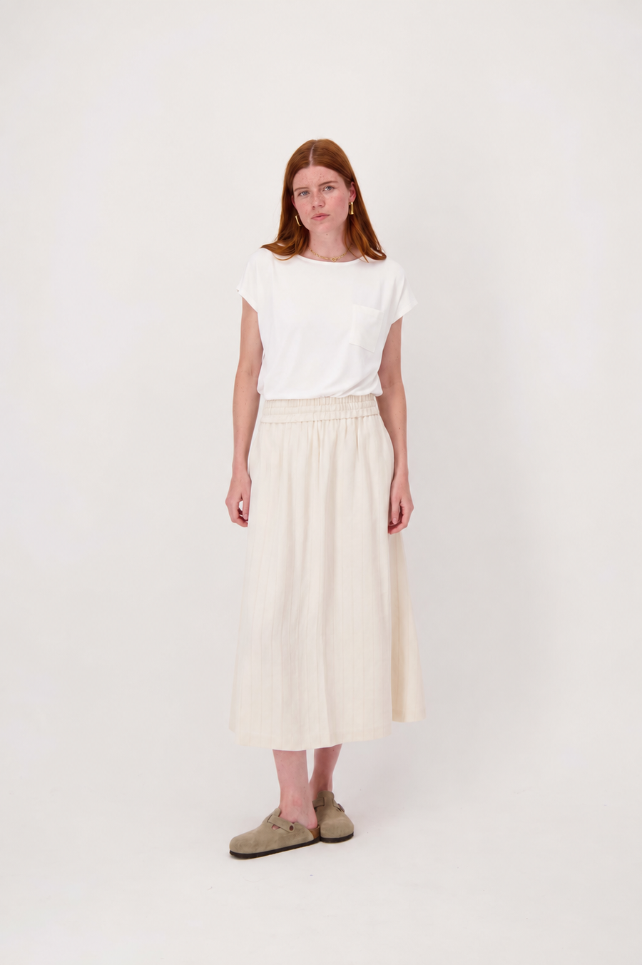 striped wide skirt | kit