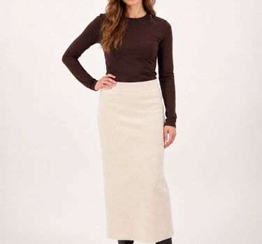 rok in fluffy garen | off white