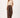 faux gloss leather wide leg | mid brown