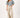 butterfly sleeve top in fluffy yarn | silver blue