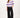 striped cable knit sweater with balloon sleeves | mid gray / mid purple