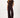 sleeveless sweater with lurex jacquard | chocolate brown / gold