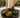 Ceramic Ribbed Storage Jar | Green / Gold