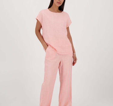 Leinenhose | rosa