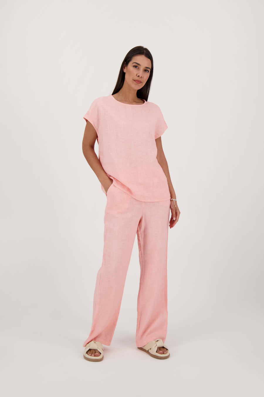 Linnen broek | roze