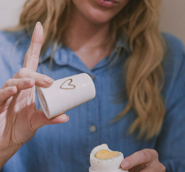 salt and pepper set white / gold | white / gold