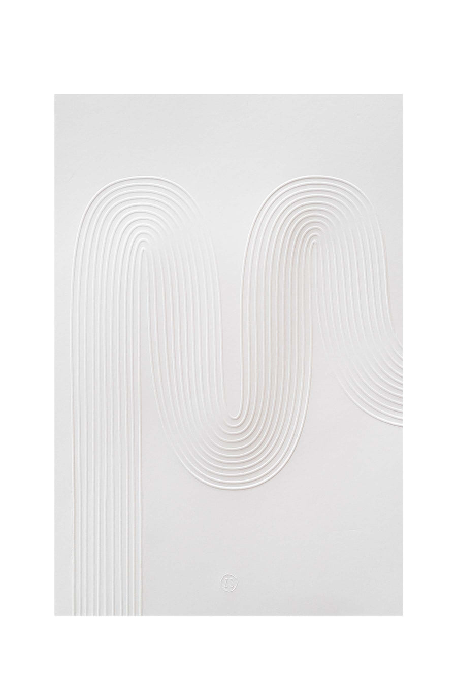 a4 poster boog reliëf | wit