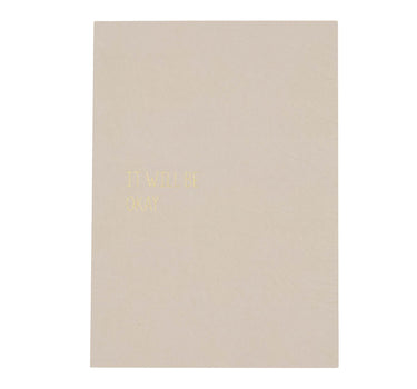 Set of 20 beige postcards by Zusss in a beige textured box with gold lettering.