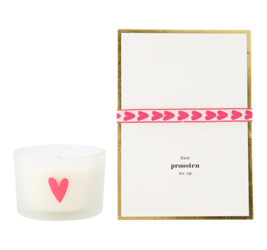 Set - Proosten Met Hartjes Roze