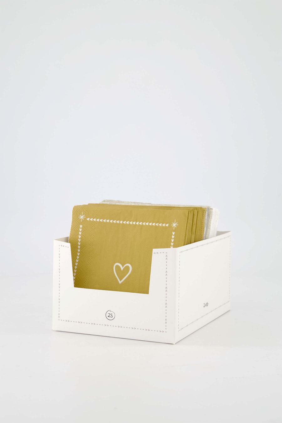 display servetten vierkant 12,5x12,5cm | white