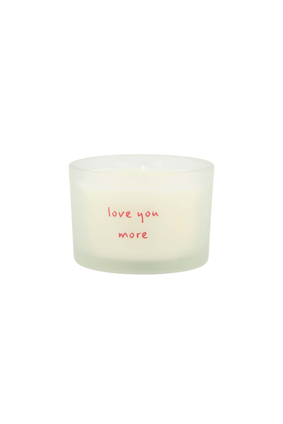 geurkaars in wikkel love you more | wit / rood