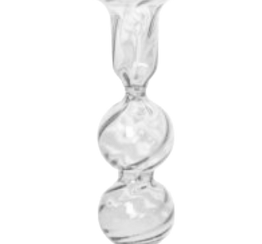 kandelaar glas bolling L | transparent