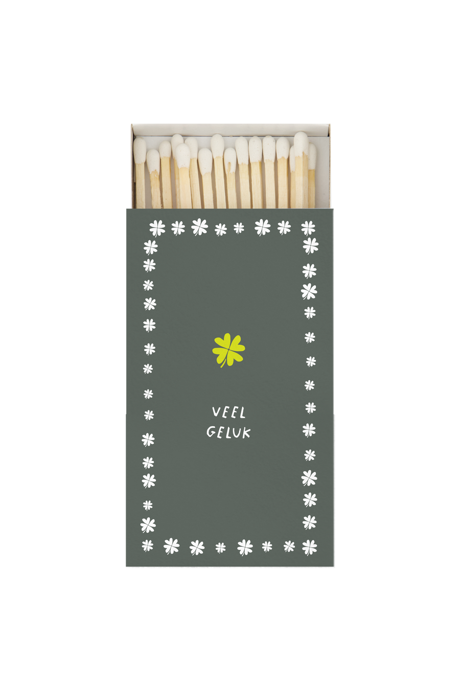 lucifers veel geluk wit/groen | wit / groen