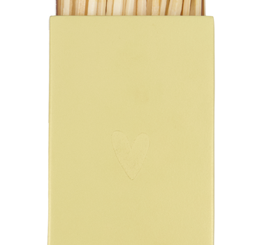 Streichholzhalter aus Metall, Herzform, goldfarben | gold