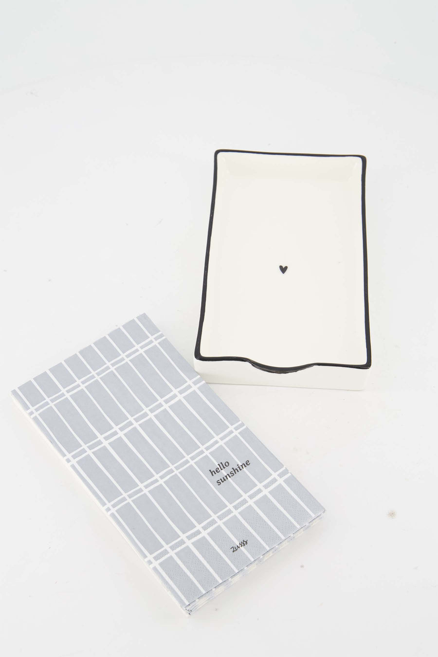 Cadeauset - Servetten en servethouder hello Sunshine