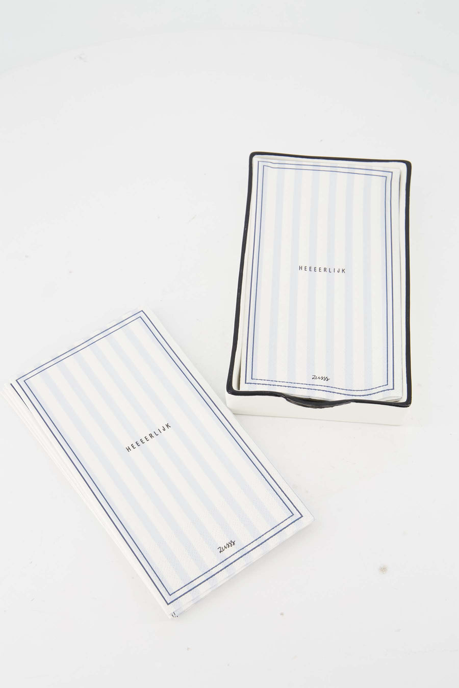 Cadeauset - Servetten en servethouder Heeeerlijk