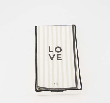 Cadeauset - servetten en servethouder Love