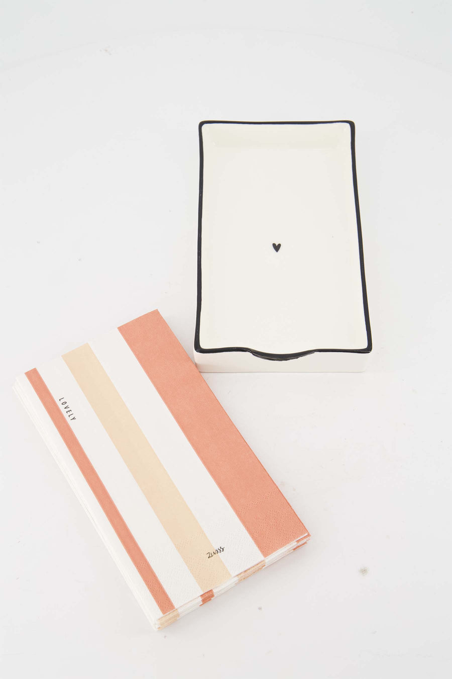 Cadeauset - servetten en servethouder Lovely