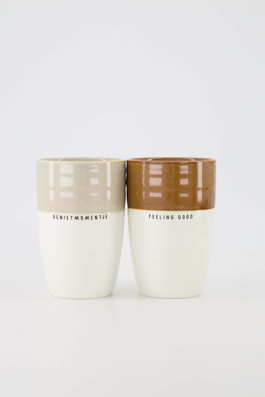 Cadeauset Mok L Feeling Good en Mok L Genietmomentje