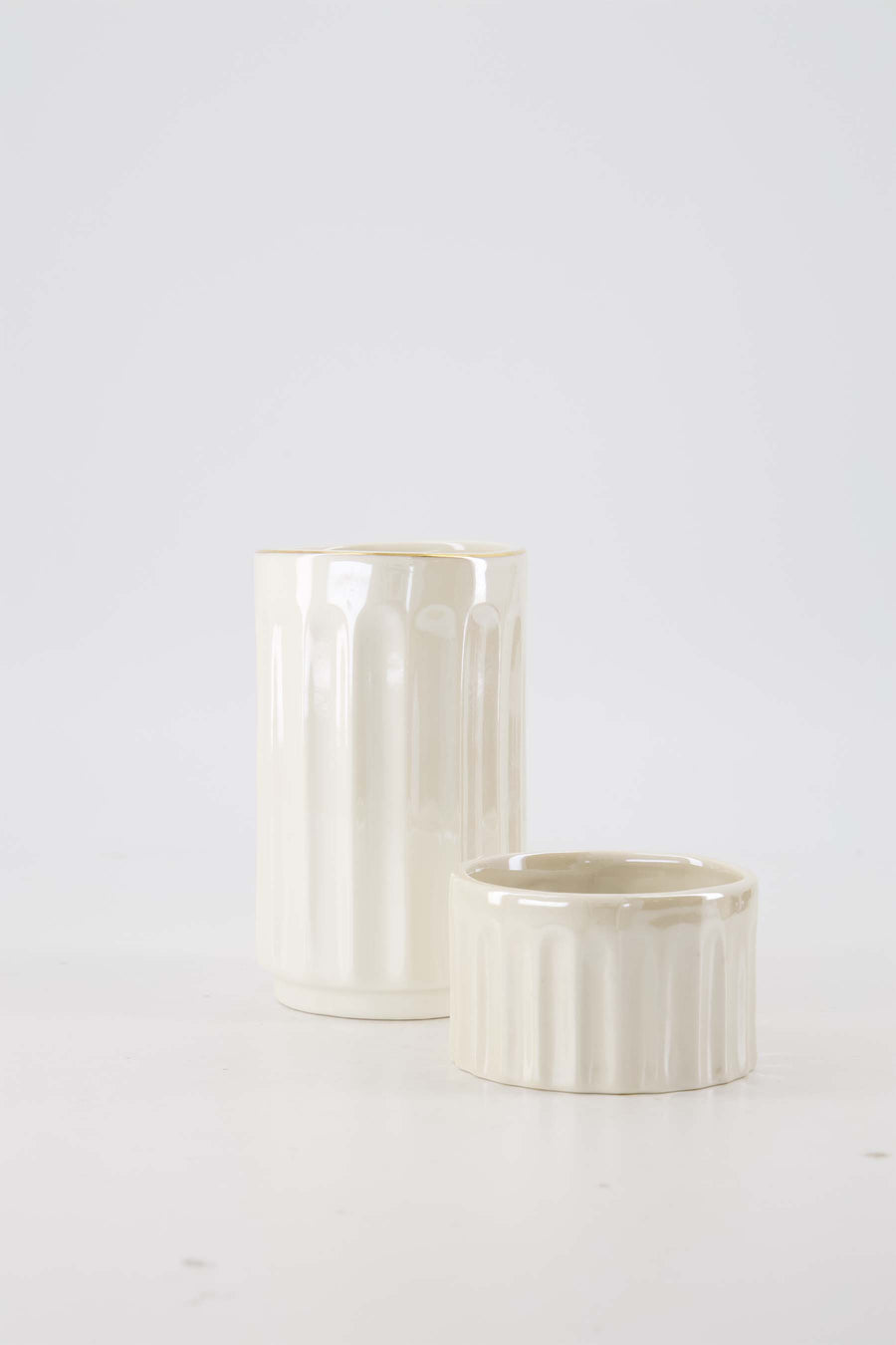 Cadeauset - Tafelvaasje en waxinelichthouder