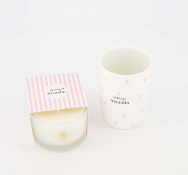 Set - Koffiemok en geurkaars