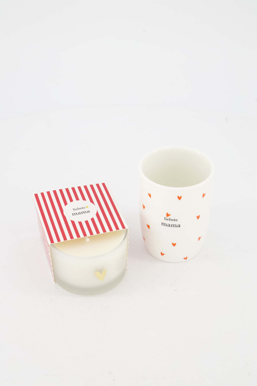 Cadeauset - Koffiemok en geurkaars liebste