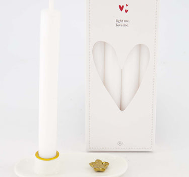 cadeauset - Kaarsen met kandelaar