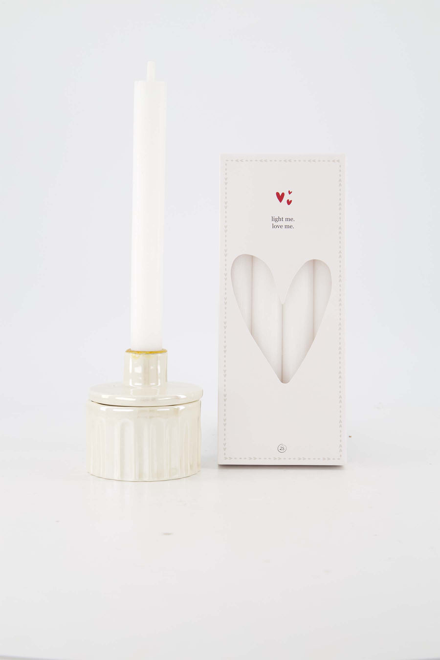 Cadeauset - Kandelaar met kaarsen