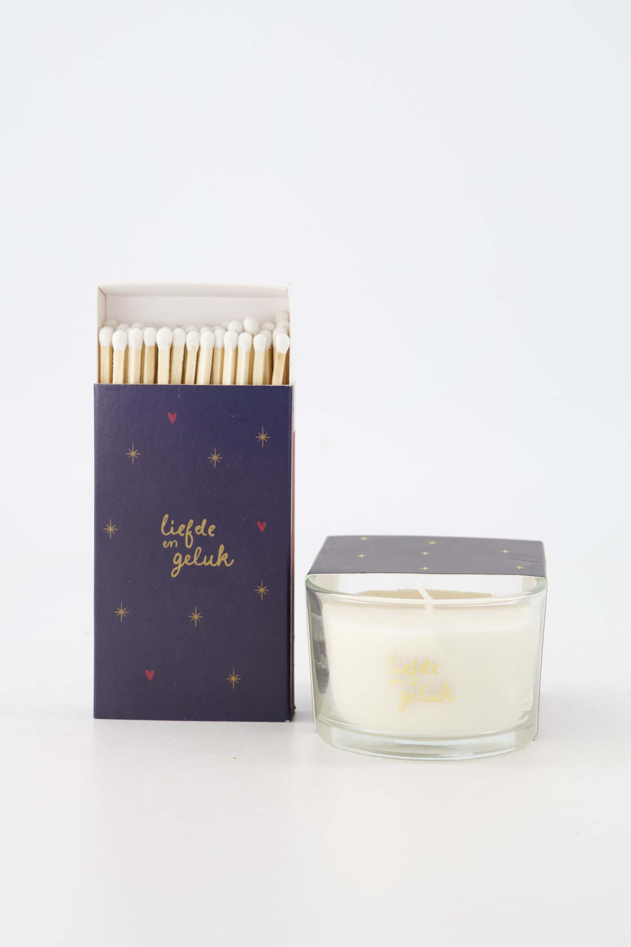 Set Liefde En Geluk Donkerblauw/Goud