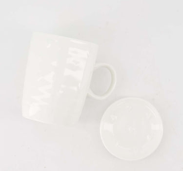 Cadeauset thee momentje wit van Zusss, keramische mok met bijpassende schotel