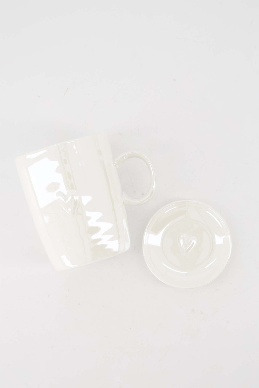 Cadeauset Theemok en dipschaaltje wit