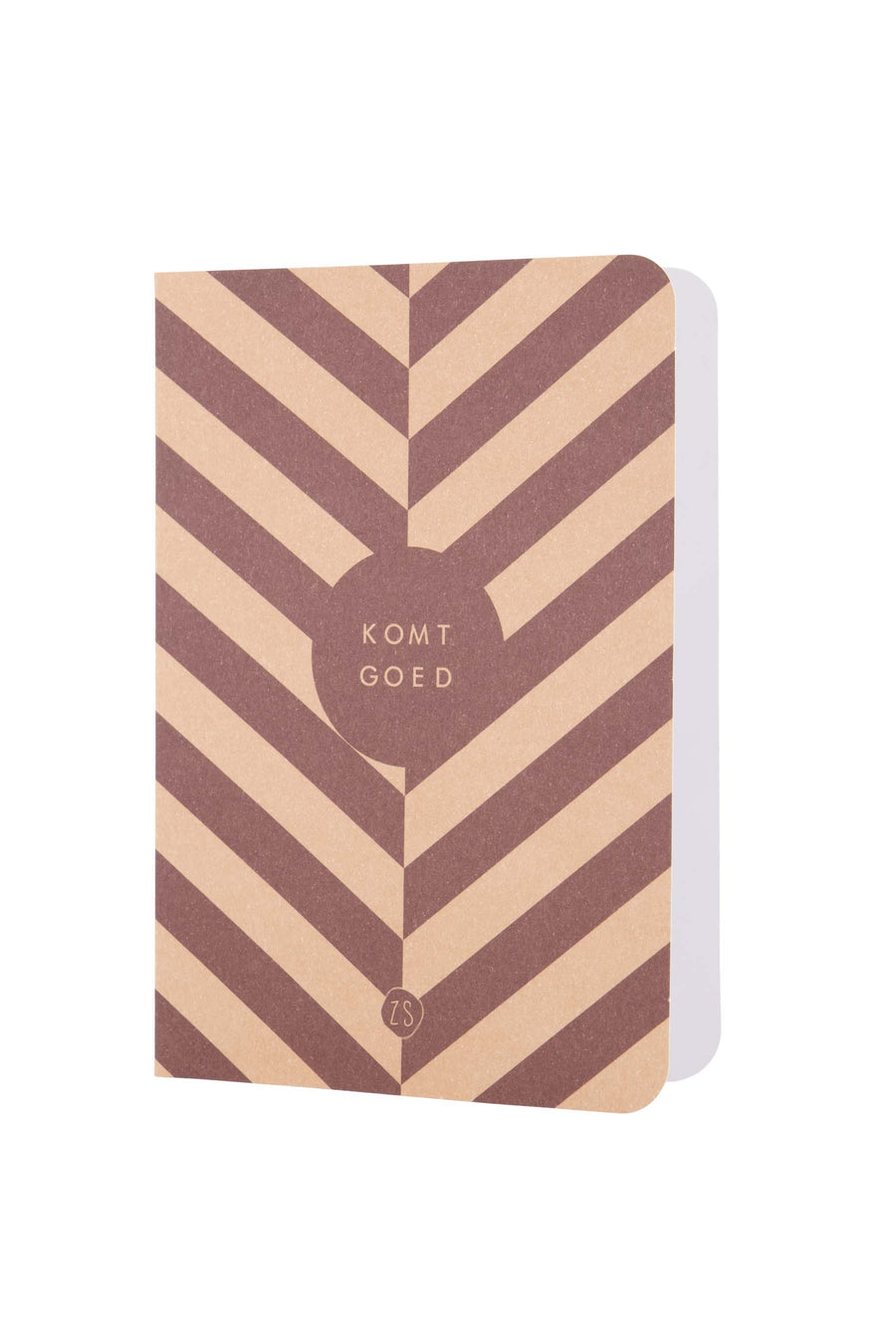 wenskaart komt goed | roestbruin