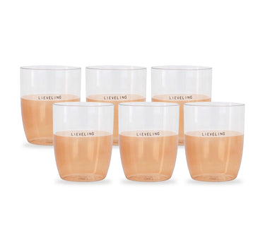 drinkglazen lieveling set van 6